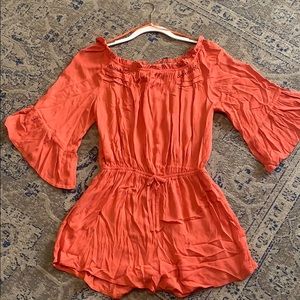 Unworn Topshop orange romper